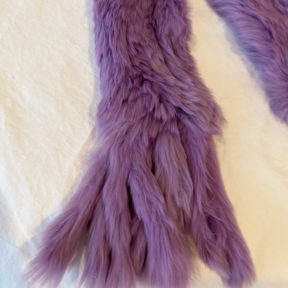Trilogy Rabbit Fringe Scarf - Picture 4 of 5